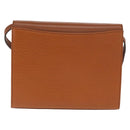 Burberrys Shoulder Bag Leather Brown Gold Auth ep13171-2