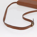 Burberrys Shoulder Bag Leather Brown Gold Auth ep13171-7