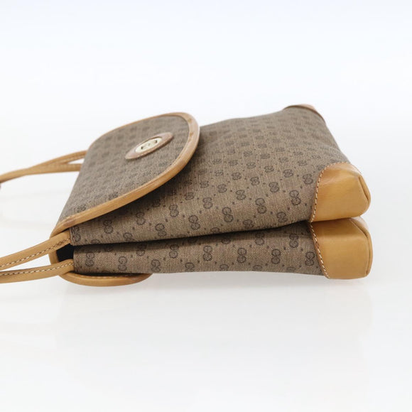 GUCCI Micro GG Supreme Shoulder Bag PVC Beige Gold 49 007 5548 Auth ep13173