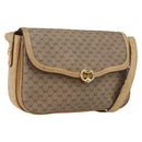 GUCCI Micro GG Supreme Shoulder Bag PVC Beige Gold Auth ep13175-1