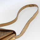 GUCCI Micro GG Supreme Shoulder Bag PVC Beige Gold Auth ep13175-8