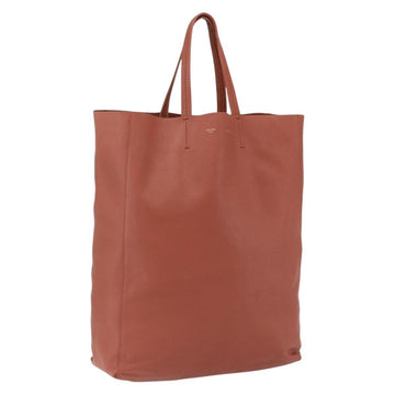 CELINE Tote Bag Leather Pink Gold Auth ep13177