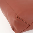 CELINE Tote Bag Leather Pink Gold Auth ep13177-16