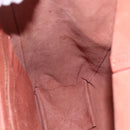 CELINE Tote Bag Leather Pink Gold Auth ep13177-20