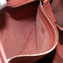 CELINE Tote Bag Leather Pink Gold Auth ep13177-11