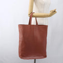 CELINE Tote Bag Leather Pink Gold Auth ep13177-21