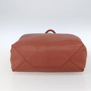 CELINE Tote Bag Leather Pink Gold Auth ep13177-5