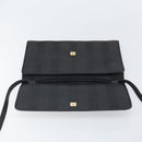 FENDI Pecan Canvas Shoulder Bag Black Auth ep13179-10