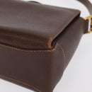 GUCCI Bamboo Hand Bag Leather Brown Gold Auth ep13180-11