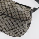 CELINE Macadam Canvas Hand Bag Beige Silver Auth ep13183-14