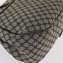 CELINE Macadam Canvas Hand Bag Beige Silver Auth ep13183-15