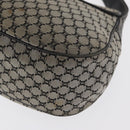 CELINE Macadam Canvas Hand Bag Beige Silver Auth ep13183-16