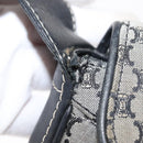 CELINE Macadam Canvas Hand Bag Beige Silver Auth ep13183-10