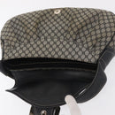 CELINE Macadam Canvas Hand Bag Beige Silver Auth ep13183-18