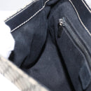 CELINE Macadam Canvas Hand Bag Beige Silver Auth ep13183-21