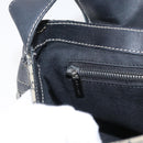 CELINE Macadam Canvas Hand Bag Beige Silver Auth ep13183-22