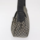 CELINE Macadam Canvas Hand Bag Beige Silver Auth ep13183-3