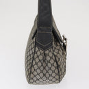 CELINE Macadam Canvas Hand Bag Beige Silver Auth ep13183-4