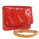 LOUIS VUITTON Monogram Vernis Thompson Street Bag Red M91094 LV Auth ep13184-1