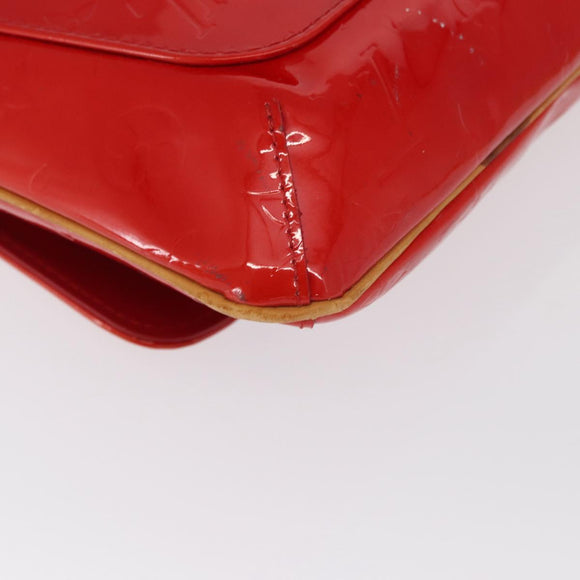 LOUIS VUITTON Monogram Vernis Thompson Street Bag Red M91094 LV Auth ep13184