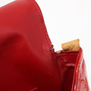LOUIS VUITTON Monogram Vernis Thompson Street Bag Red M91094 LV Auth ep13184-10