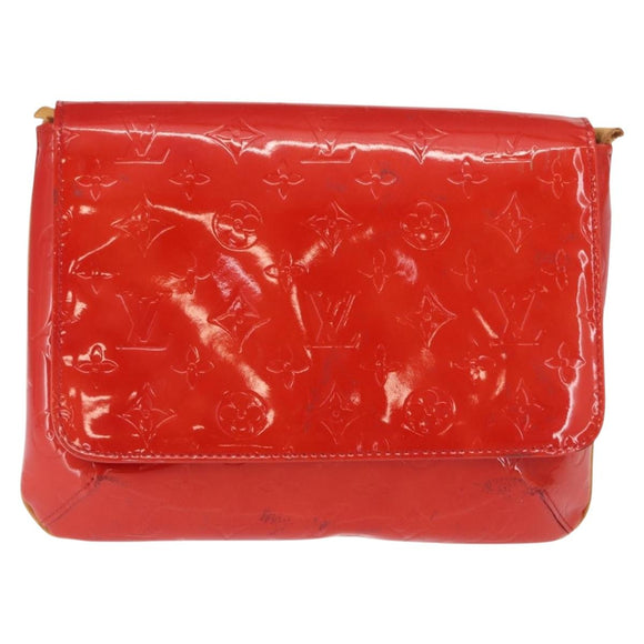 LOUIS VUITTON Monogram Vernis Thompson Street Bag Red M91094 LV Auth ep13184