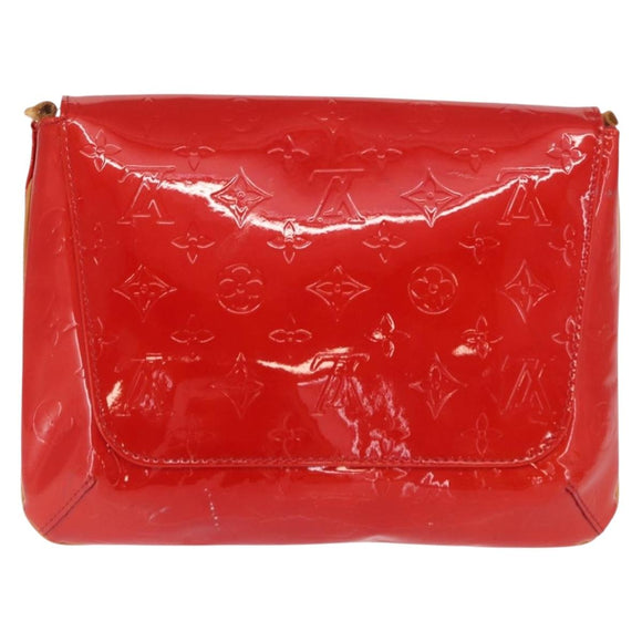 LOUIS VUITTON Monogram Vernis Thompson Street Bag Red M91094 LV Auth ep13184