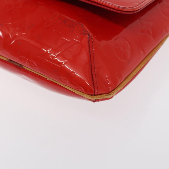 LOUIS VUITTON Monogram Vernis Thompson Street Bag Red M91094 LV Auth ep13184