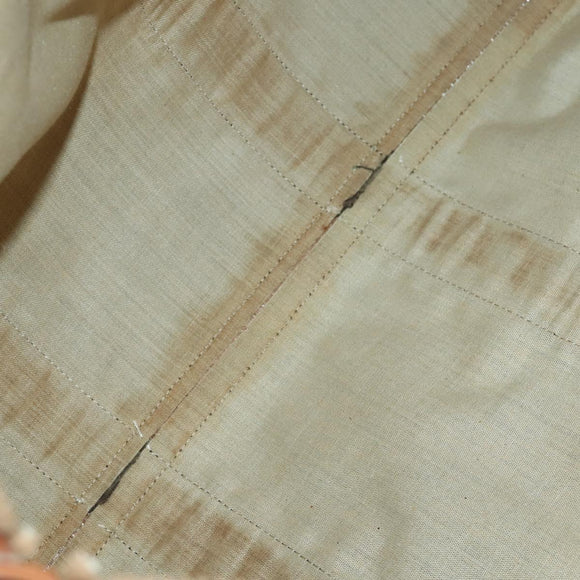 CELINE Macadam Canvas Boston Bag PVC Leather Brown Gold Auth ep13186