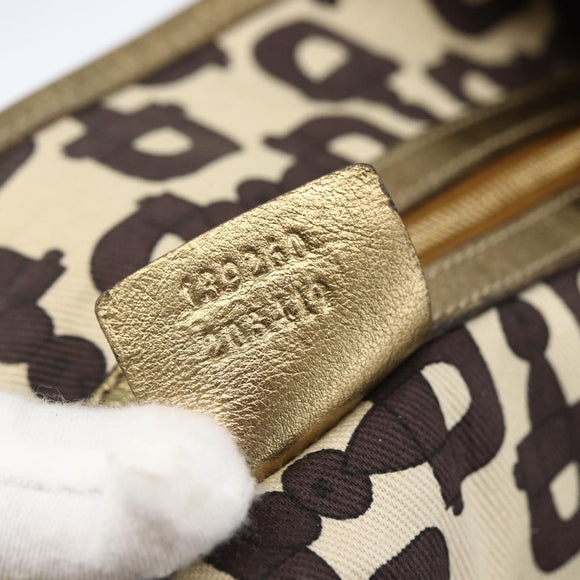 GUCCI GG Canvas Sherry Line Tote Bag Beige Gold 139260 Auth ep13190