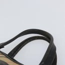 Burberrys Nova Check Hand Bag Canvas Beige Gold Auth ep13191-8