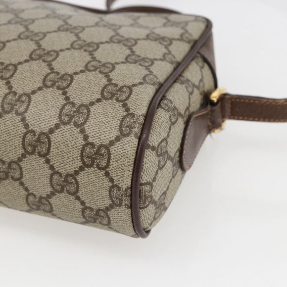 GUCCI GG Supreme Web Sherry Line Bag Beige Gold 001 44 6655 Auth ep13193