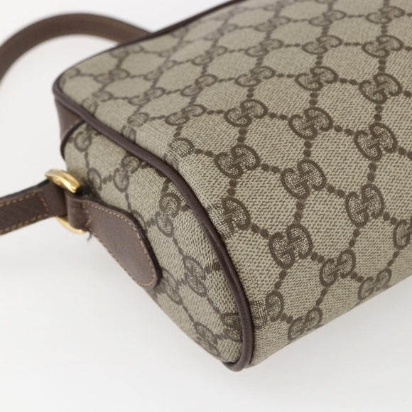 GUCCI GG Supreme Web Sherry Line Bag Beige Gold 001 44 6655 Auth ep13193