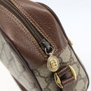 GUCCI GG Supreme Web Sherry Line Bag Beige Gold 001 44 6655 Auth ep13193-9