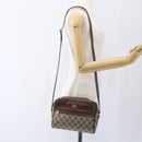 GUCCI GG Supreme Web Sherry Line Bag Beige Gold 001 44 6655 Auth ep13193-21