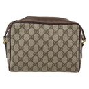 GUCCI GG Supreme Web Sherry Line Bag Beige Gold 001 44 6655 Auth ep13193-2