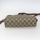 GUCCI GG Supreme Web Sherry Line Bag Beige Gold 001 44 6655 Auth ep13193-5