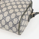 GUCCI GG Supreme Sherry Line Shoulder Bag PVC Navy Gold Auth ep13194-12