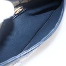 GUCCI GG Supreme Sherry Line Shoulder Bag PVC Navy Gold Auth ep13194-21