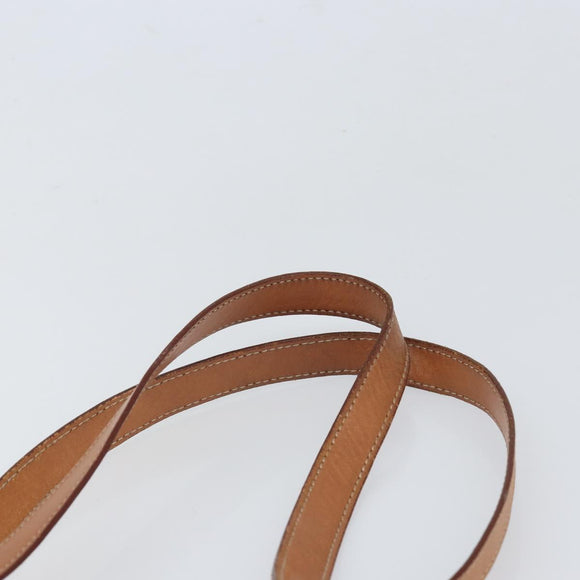 CELINE Macadam Canvas Tote Bag PVC Leather Brown Gold Auth ep13195