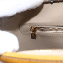 LOUIS VUITTON Monogram Vernis Houston Hand Bag Beige M91004 LV Auth ep13196-16