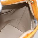 LOUIS VUITTON Monogram Vernis Houston Hand Bag Beige M91004 LV Auth ep13196-18