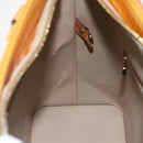 LOUIS VUITTON Monogram Vernis Houston Hand Bag Beige M91004 LV Auth ep13196-19