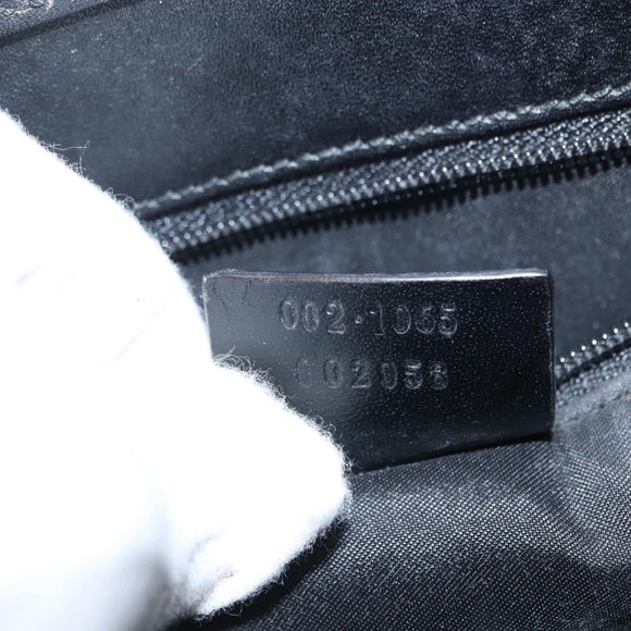 GUCCI Jackie Hand Bag Leather Black Silver 002 1065 Auth ep13198