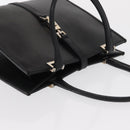 GUCCI Jackie Hand Bag Leather Black Silver 002 1065 Auth ep13198-6