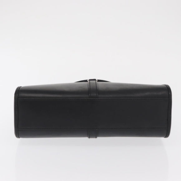 GUCCI Jackie Hand Bag Leather Black Silver 002 1065 Auth ep13198