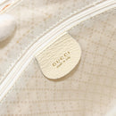GUCCI Bamboo Hand Bag Suede 2way Beige Gold 000 2865 0290 Auth ep13200-18