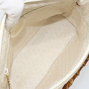 GUCCI Bamboo Hand Bag Suede 2way Beige Gold 000 2865 0290 Auth ep13200-19