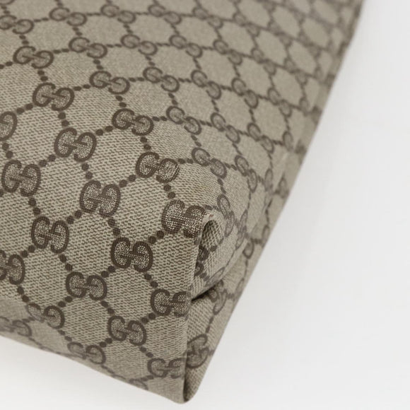 GUCCI GG Supreme Web Sherry Line Tote Bag PVC Beige 39 02 003 Auth ep13207V