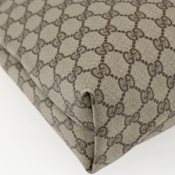 GUCCI GG Supreme Web Sherry Line Tote Bag PVC Beige 39 02 003 Auth ep13207V